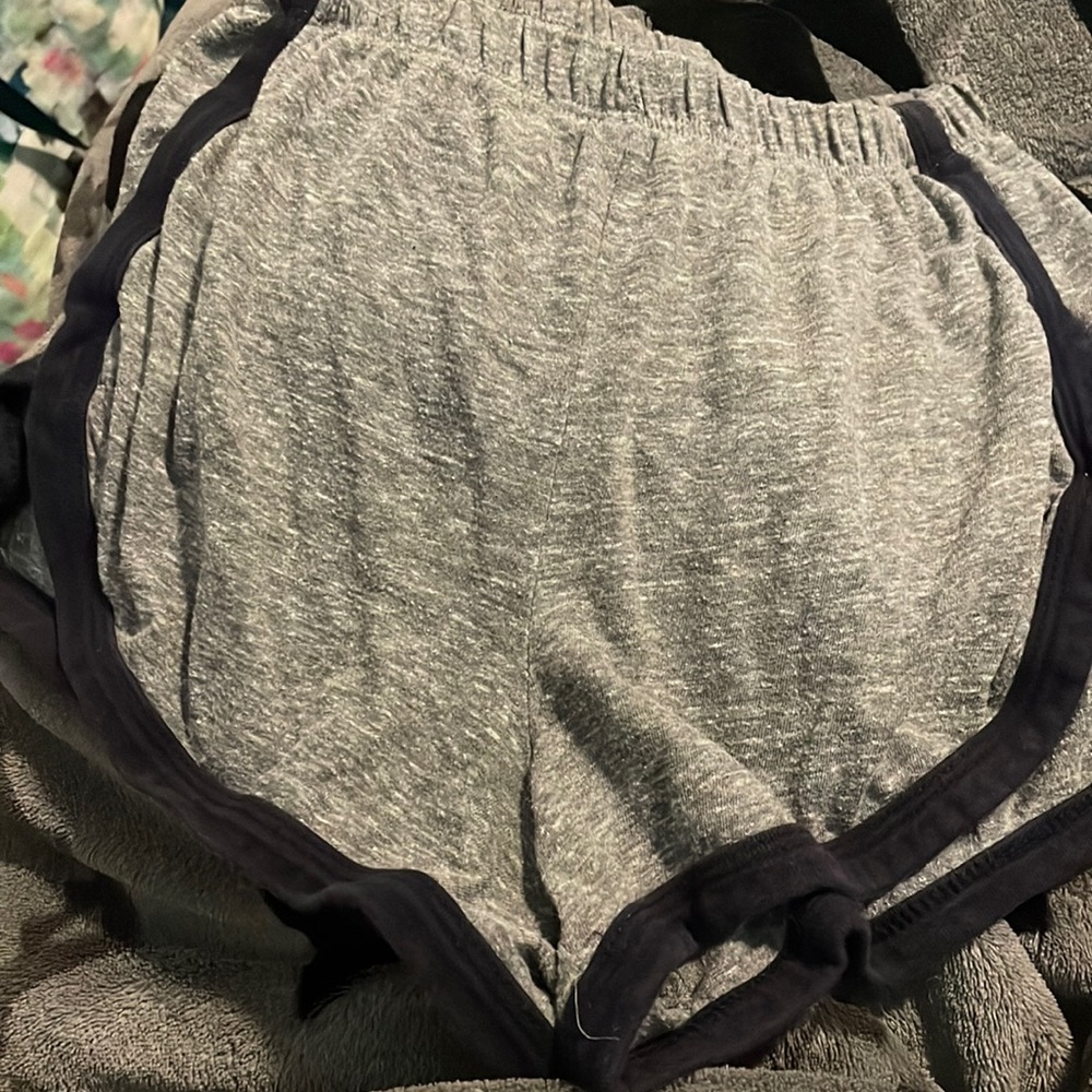 John Galt pajama shorts, grey and navy